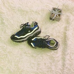 Skechers Sport Sneaker | Color: Blue & Black | 8.5